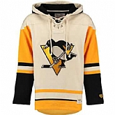 Penguins Cream Men's Customized All Stitched Sweatshirt,baseball caps,new era cap wholesale,wholesale hats